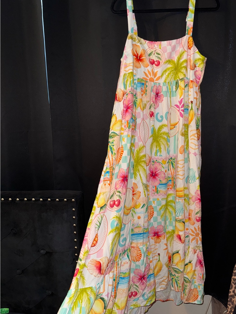 Tropical Floral Maxi Sundress